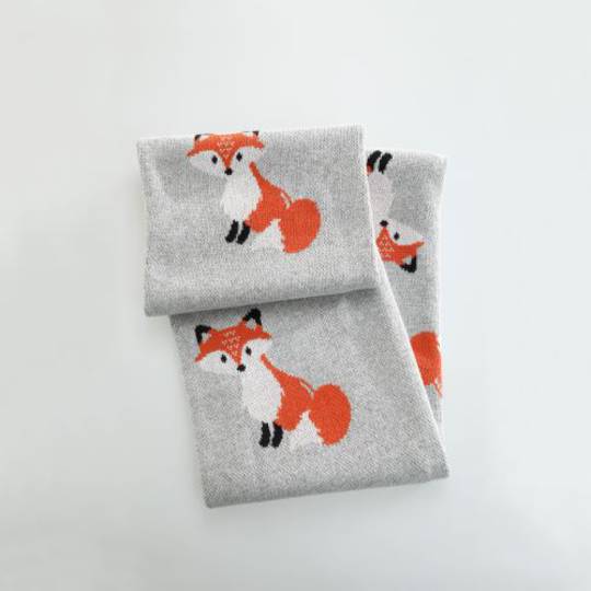 MM Linen - Fox Baby Blanket